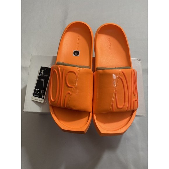 New Womens Size 10 Orange Jordan Nola Slides CZ8027 800 - Picture 1 of 10